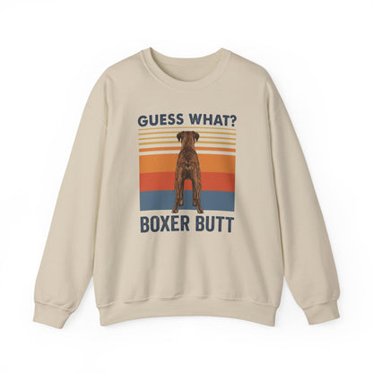 Brindle Boxer Butt Crewneck Sweatshirt