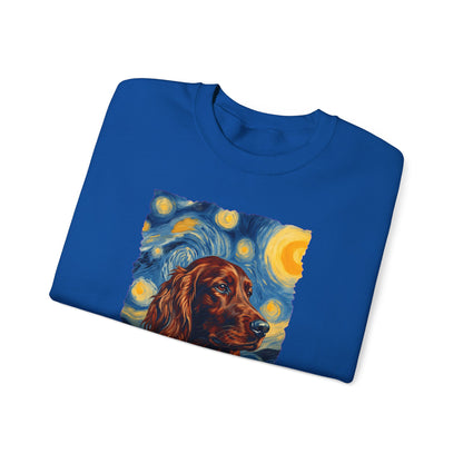 Irish Setter Van Gogh Crewneck Sweatshirt
