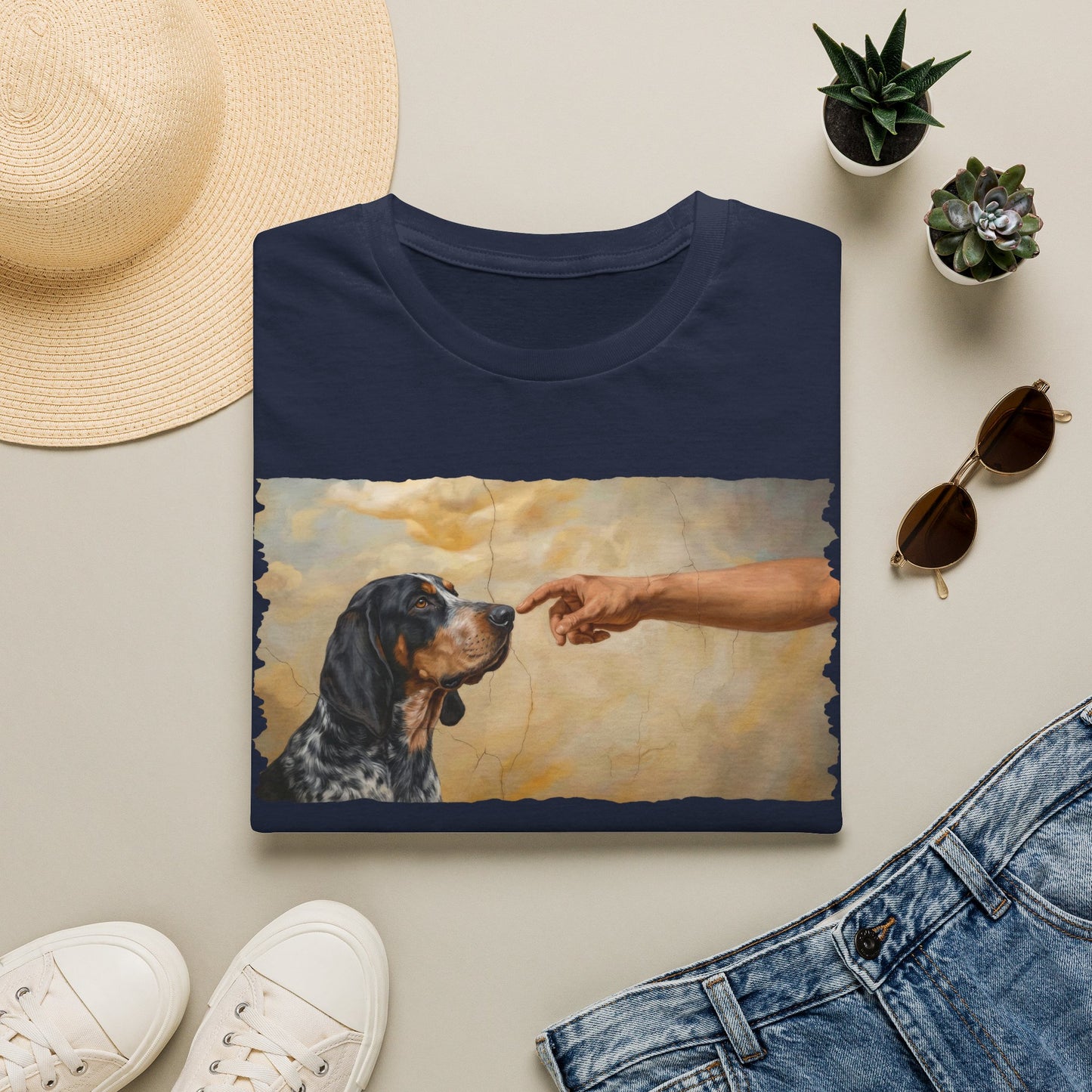 God Creates Bluetick Coonhound