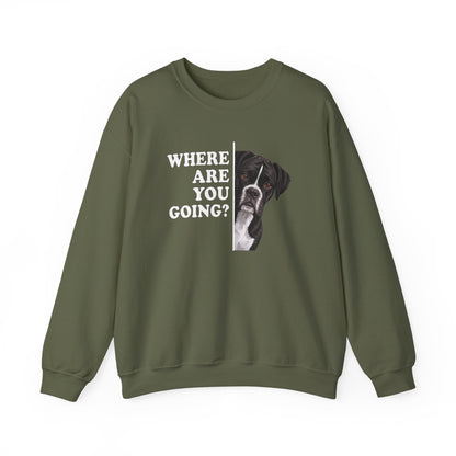 Black Boxer Alert Crewneck Sweatshirt