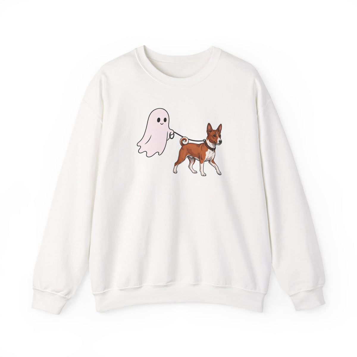 Basenji Ghost Walk Crewneck Sweatshirt