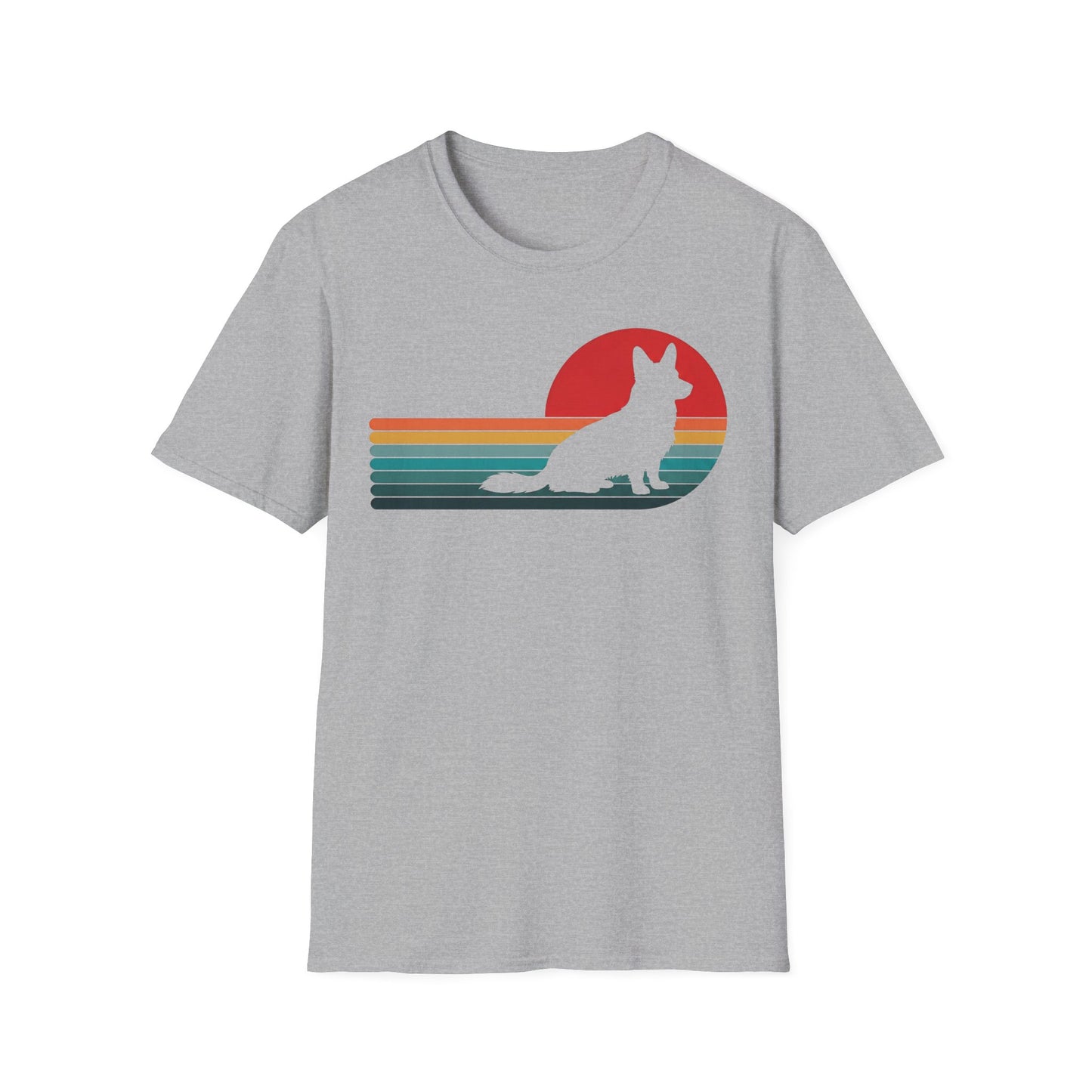 Cardigan Welsh Corgi Retro Sunset