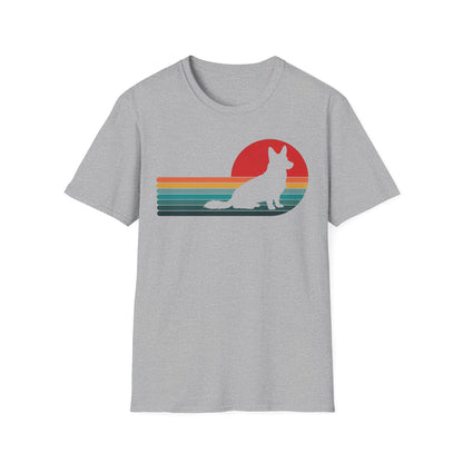Cardigan Welsh Corgi Retro Sunset