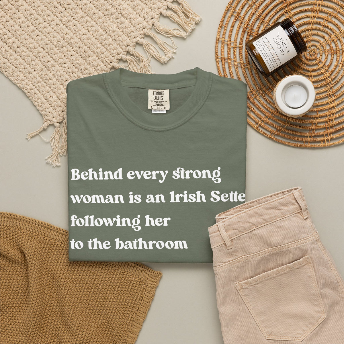 Irish Setter Strong Woman Premium Tee