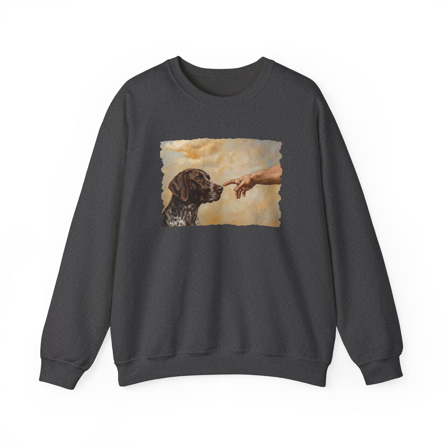 God Creates German Shorthaired Pointer Crewneck Sweatshirt