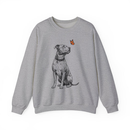 Pitbull Butterfly Crewneck Sweatshirt