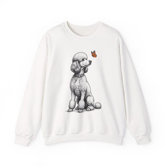 Standard Poodle Butterfly Crewneck Sweatshirt