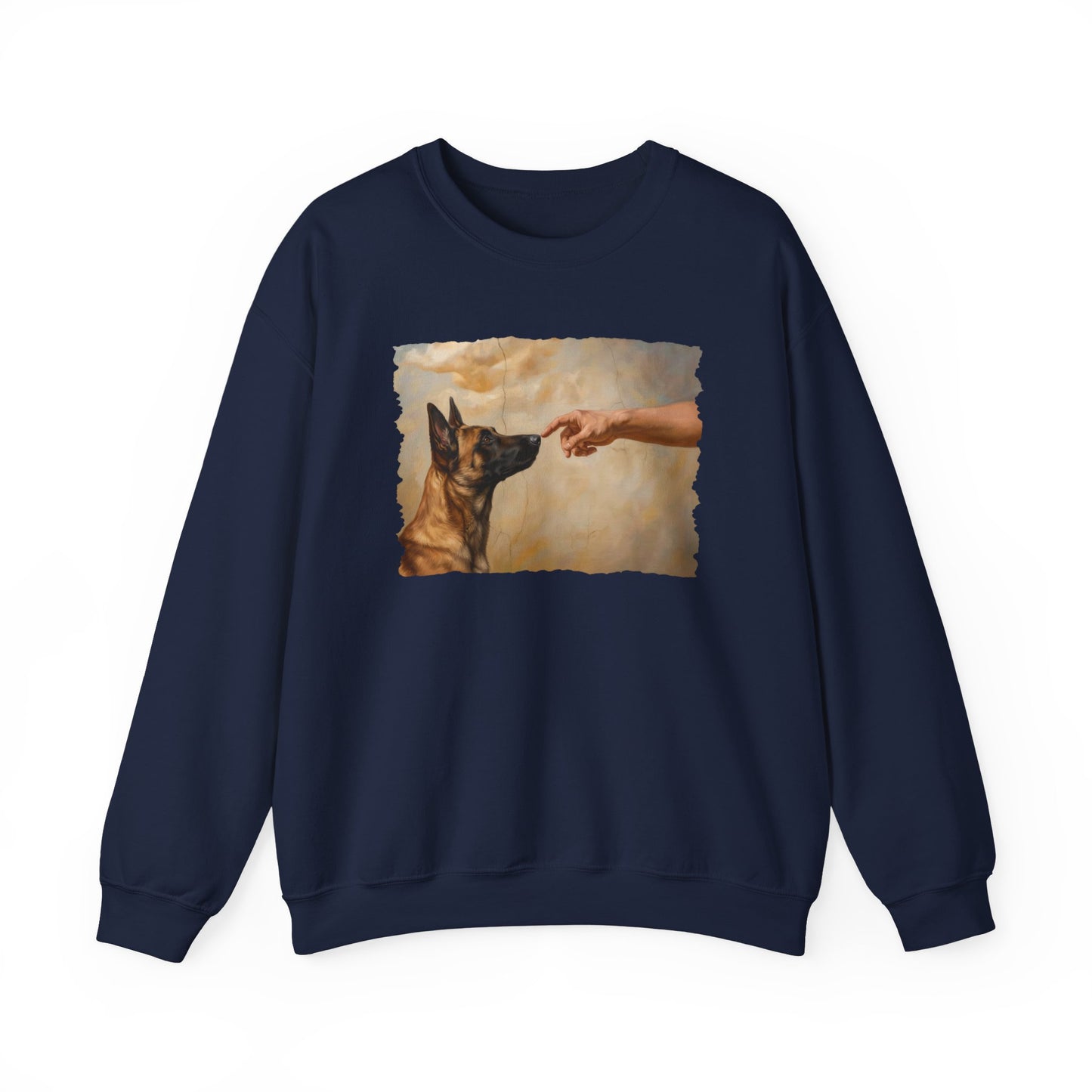 God Creates Belgian Malinois Crewneck Sweatshirt