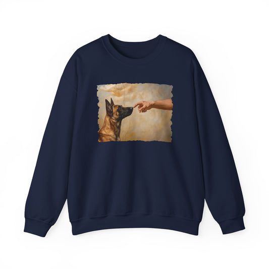 God Creates Belgian Malinois Crewneck Sweatshirt