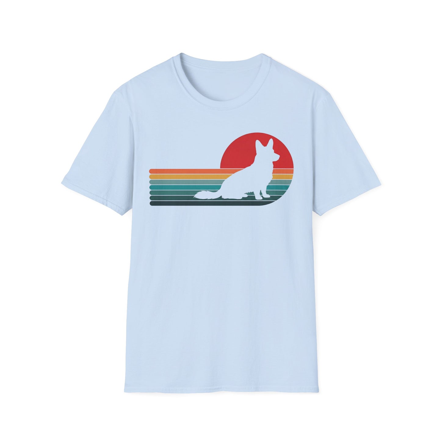 Cardigan Welsh Corgi Retro Sunset