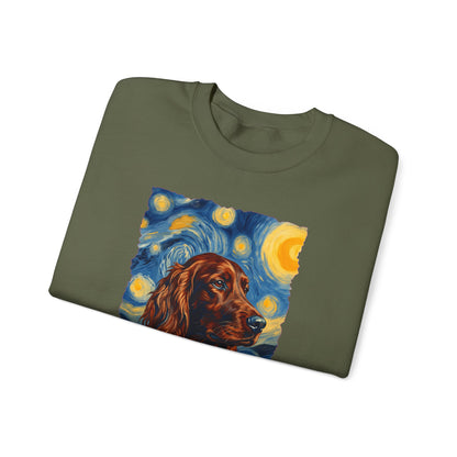 Irish Setter Van Gogh Crewneck Sweatshirt