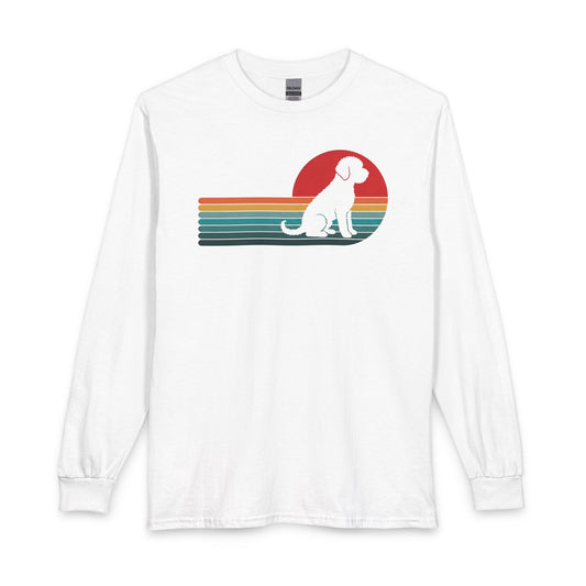 Retro Lagotto Long Sleeve White