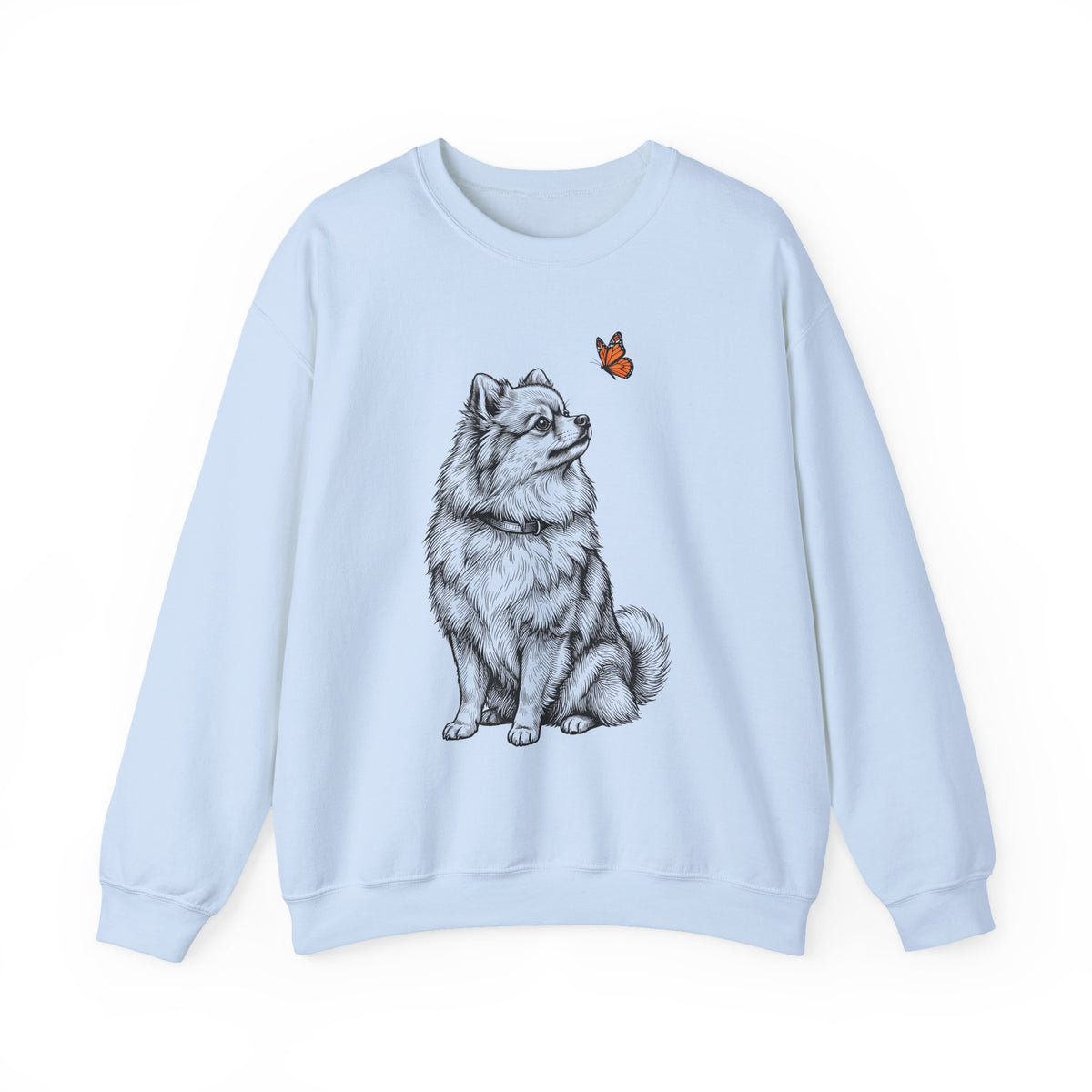 Pomeranian Butterfly Crewneck Sweatshirt