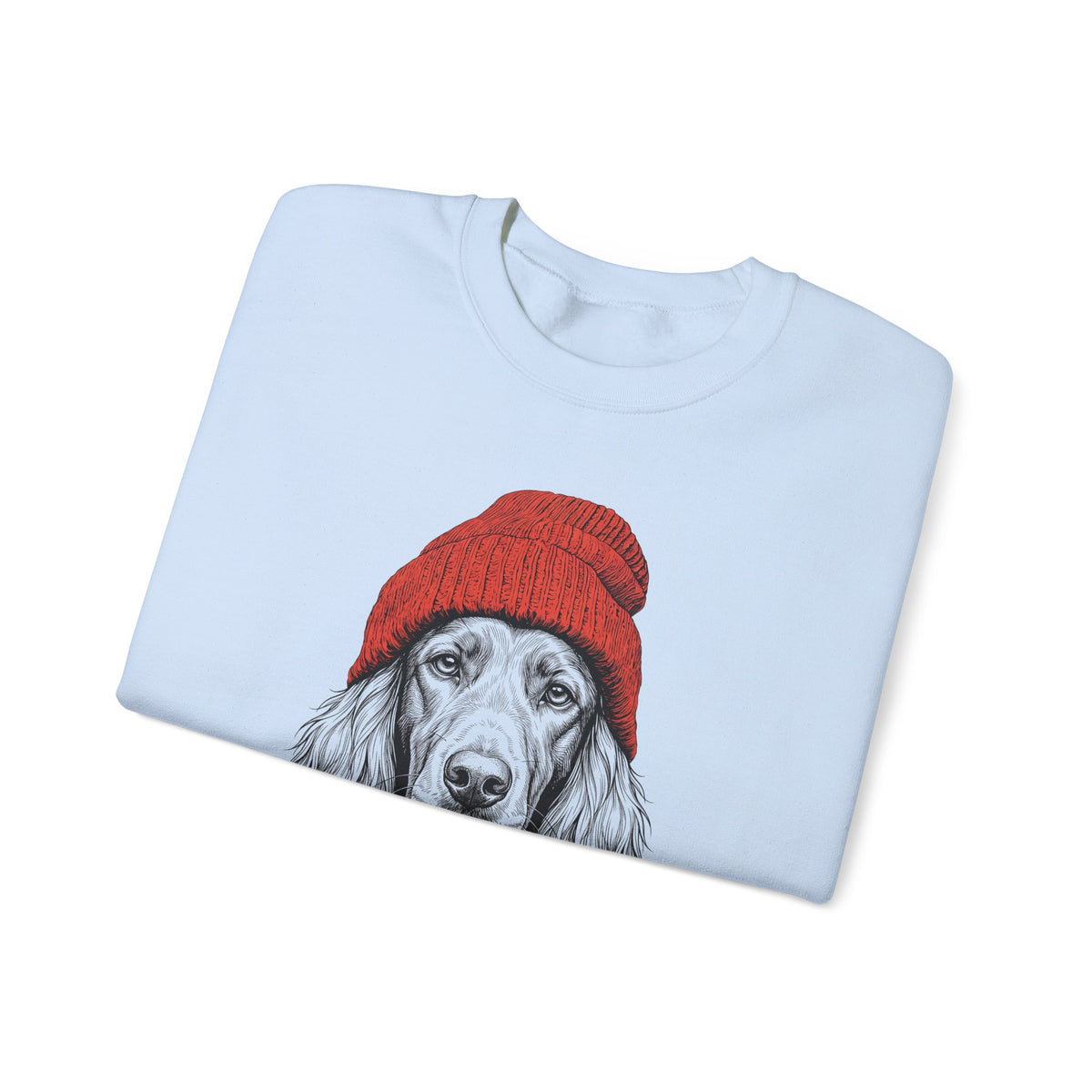Irish Setter Beanie Crewneck Sweatshirt