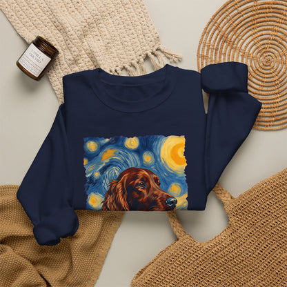 Irish Setter Van Gogh Crewneck Sweatshirt