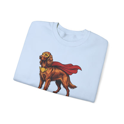Irish Setter Superhero Crewneck Sweatshirt