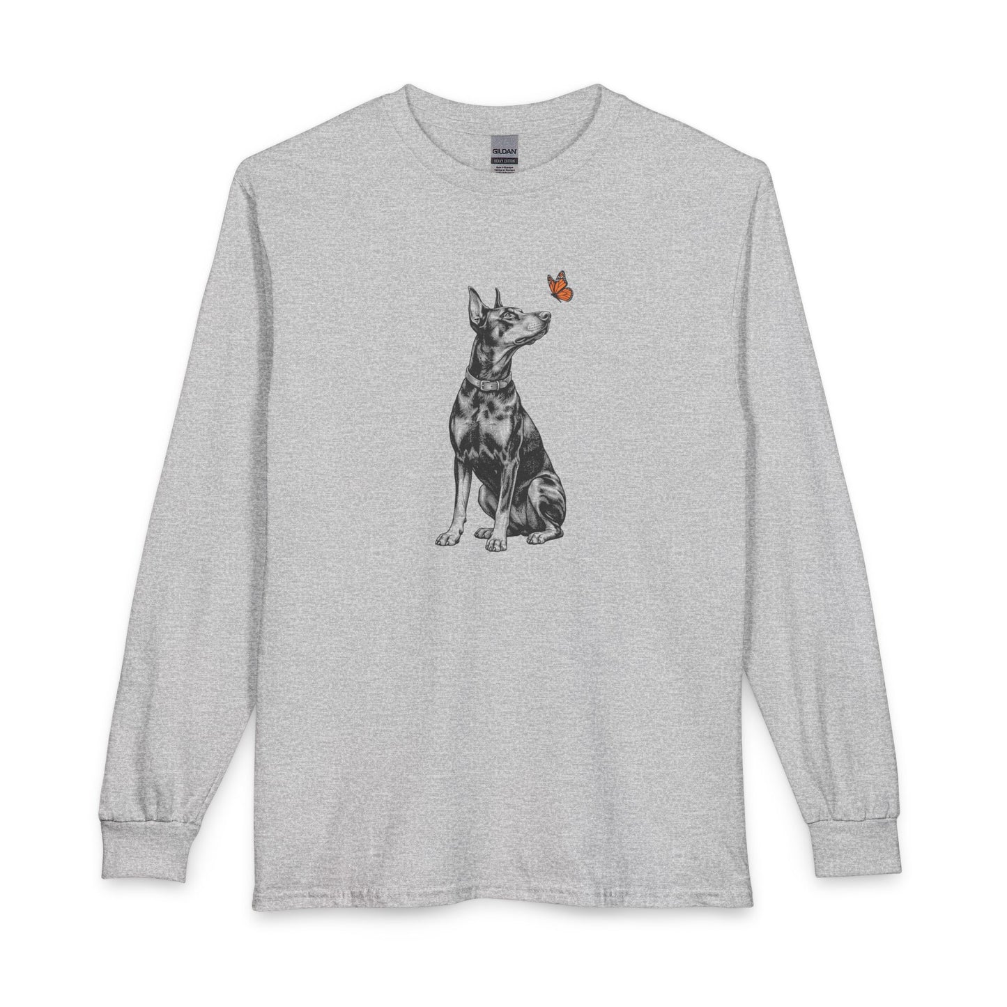 Doberman Butterfly Long Sleeve