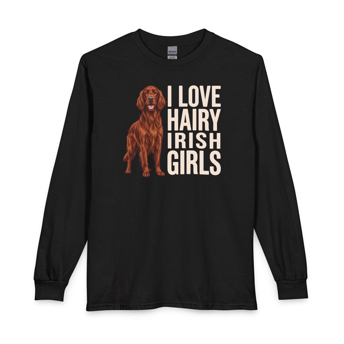 Irish Setter Hairy Girls Long Sleeve