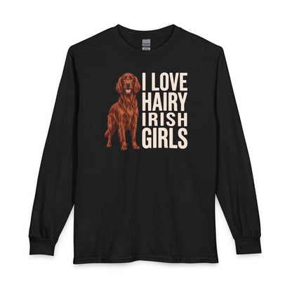 Irish Setter Hairy Girls Long Sleeve