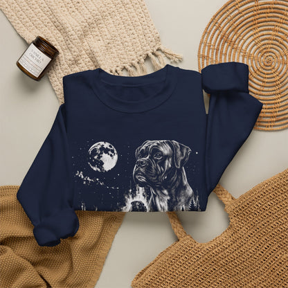 Boxer Moon Crewneck Sweatshirt