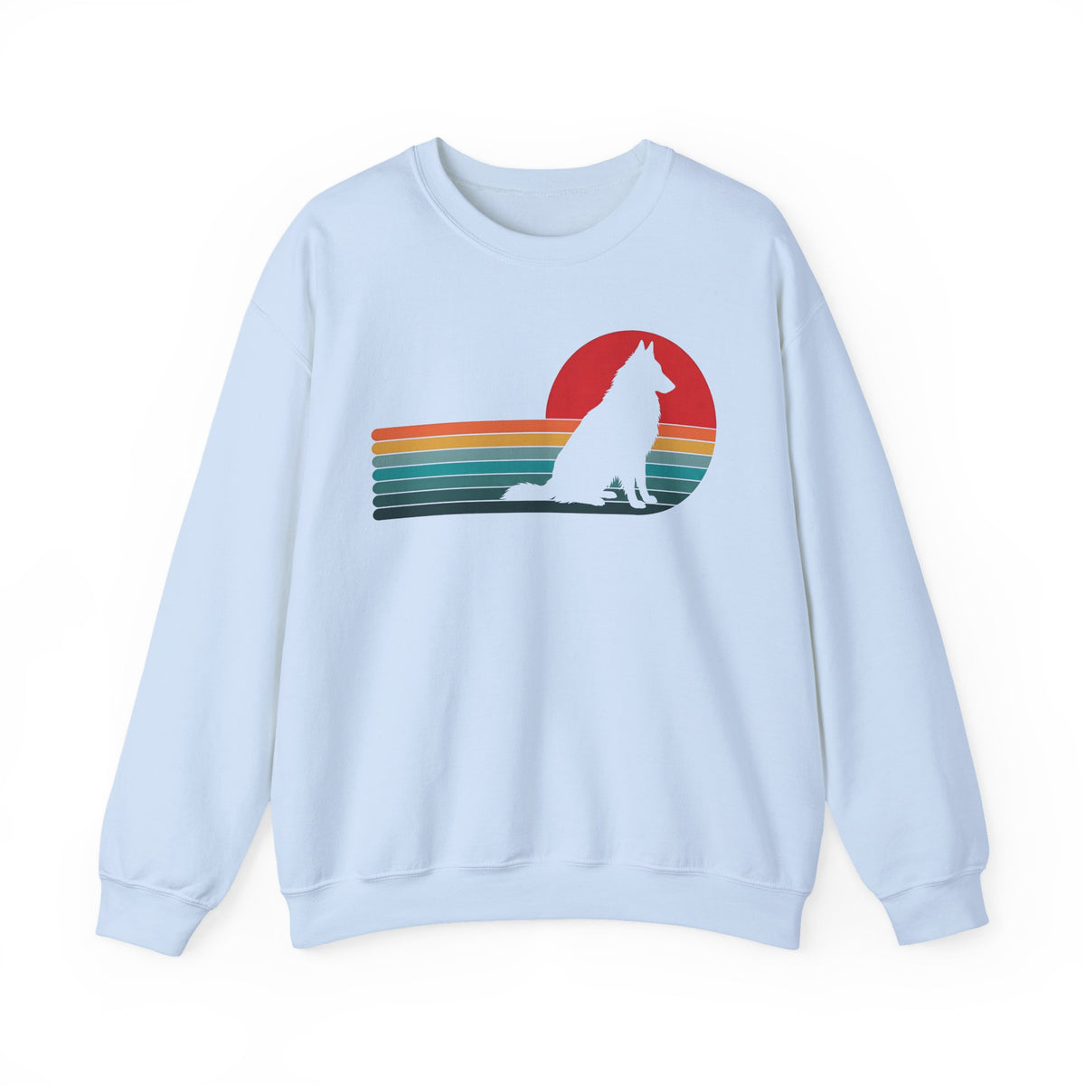 Belgian Tervuren Retro Sunset Crewneck Sweatshirt