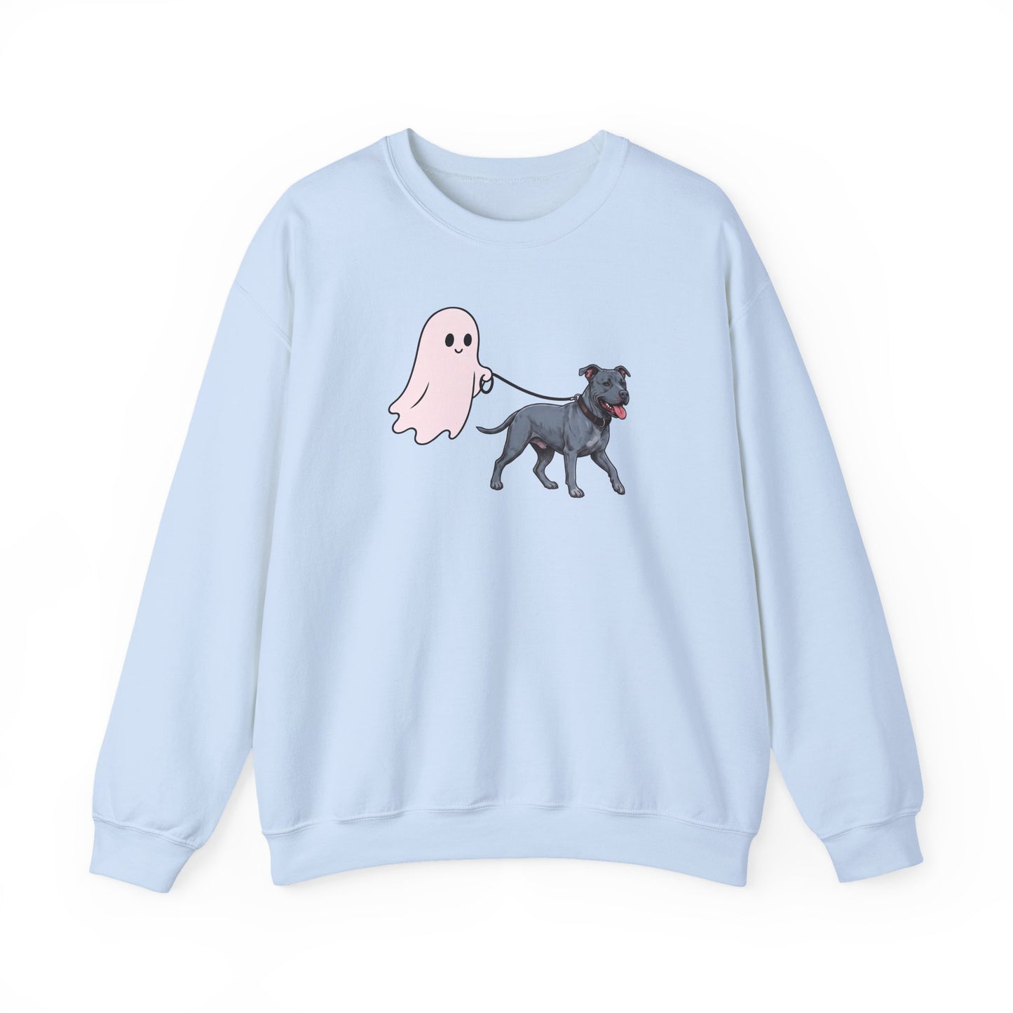 Pitbull Blue Ghost Walk Crewneck Sweatshirt