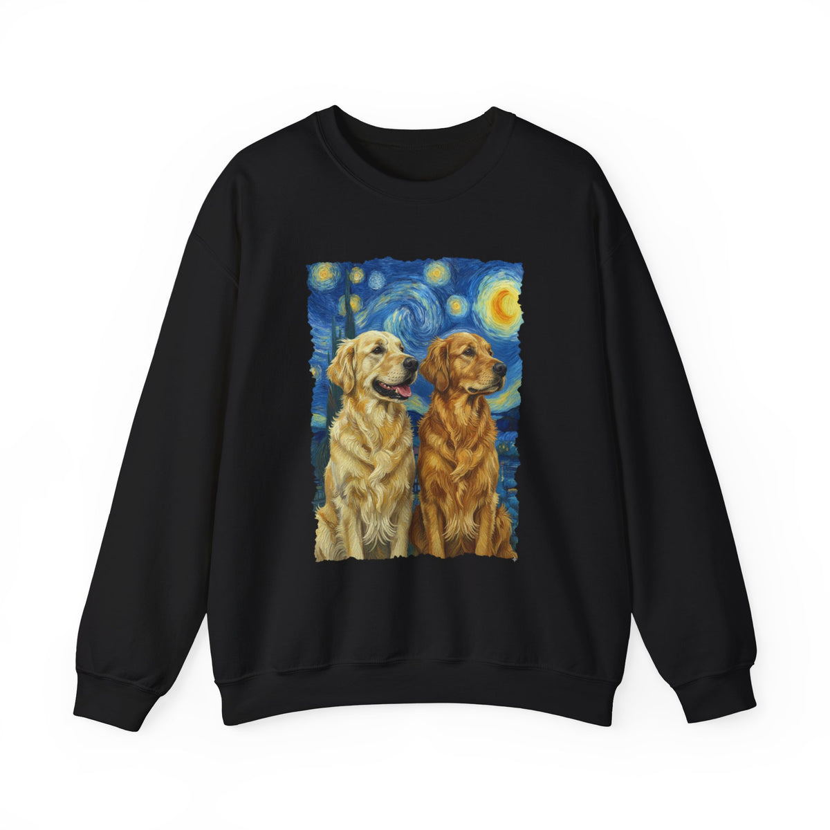 Golden Retriever Starry Night Crewneck Sweatshirt