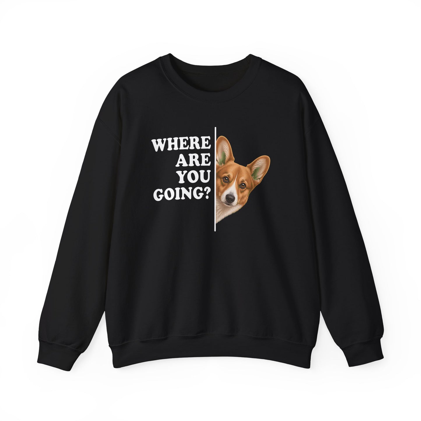 Cardigan Welsh Corgi Red Where Are You Going Crewneck Sweatshirt