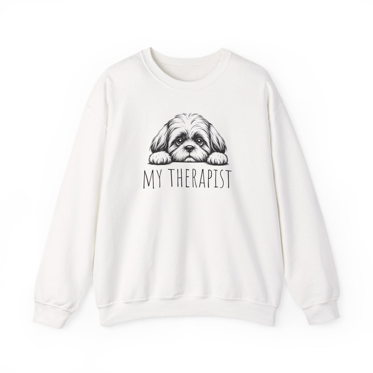 Shih Tzu My Therapist Crewneck Sweatshirt