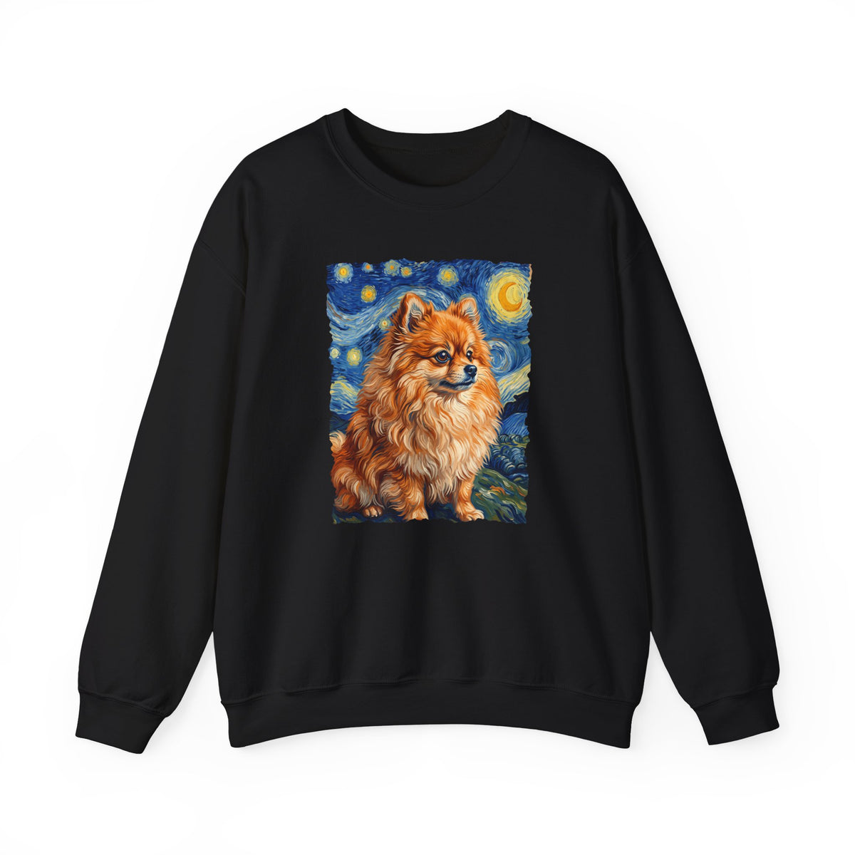 Pomeranian Van Gogh Crewneck Sweatshirt
