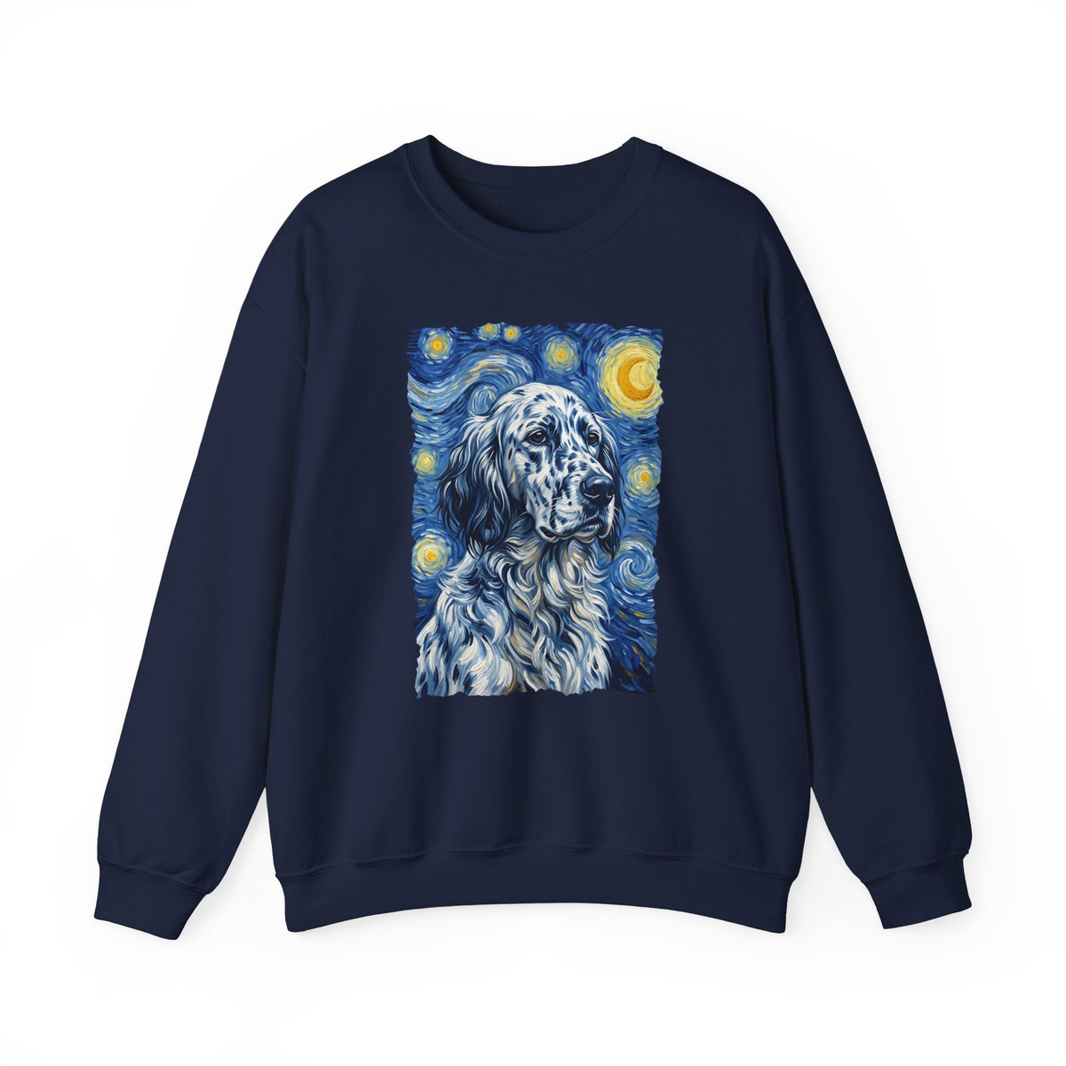English Setter Van Gogh Crewneck Sweatshirt