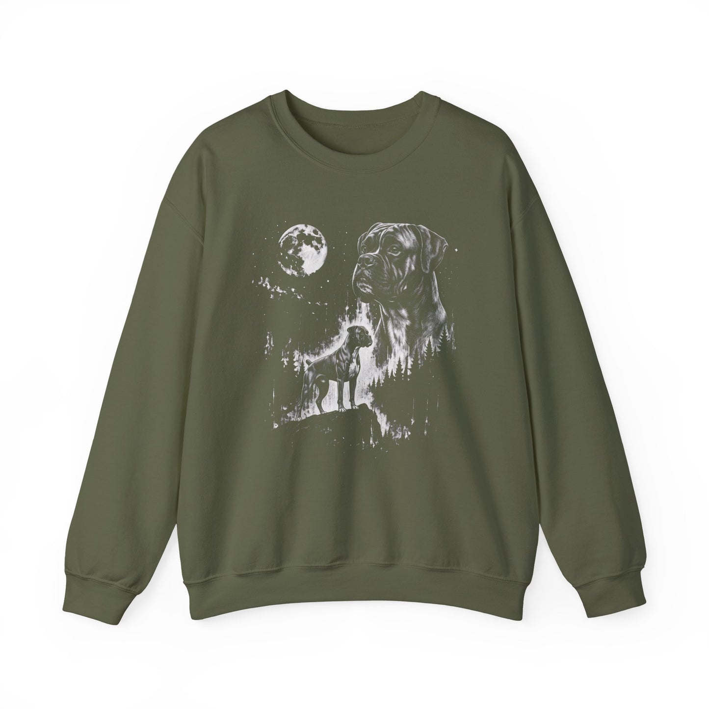 Boxer Moon Crewneck Sweatshirt