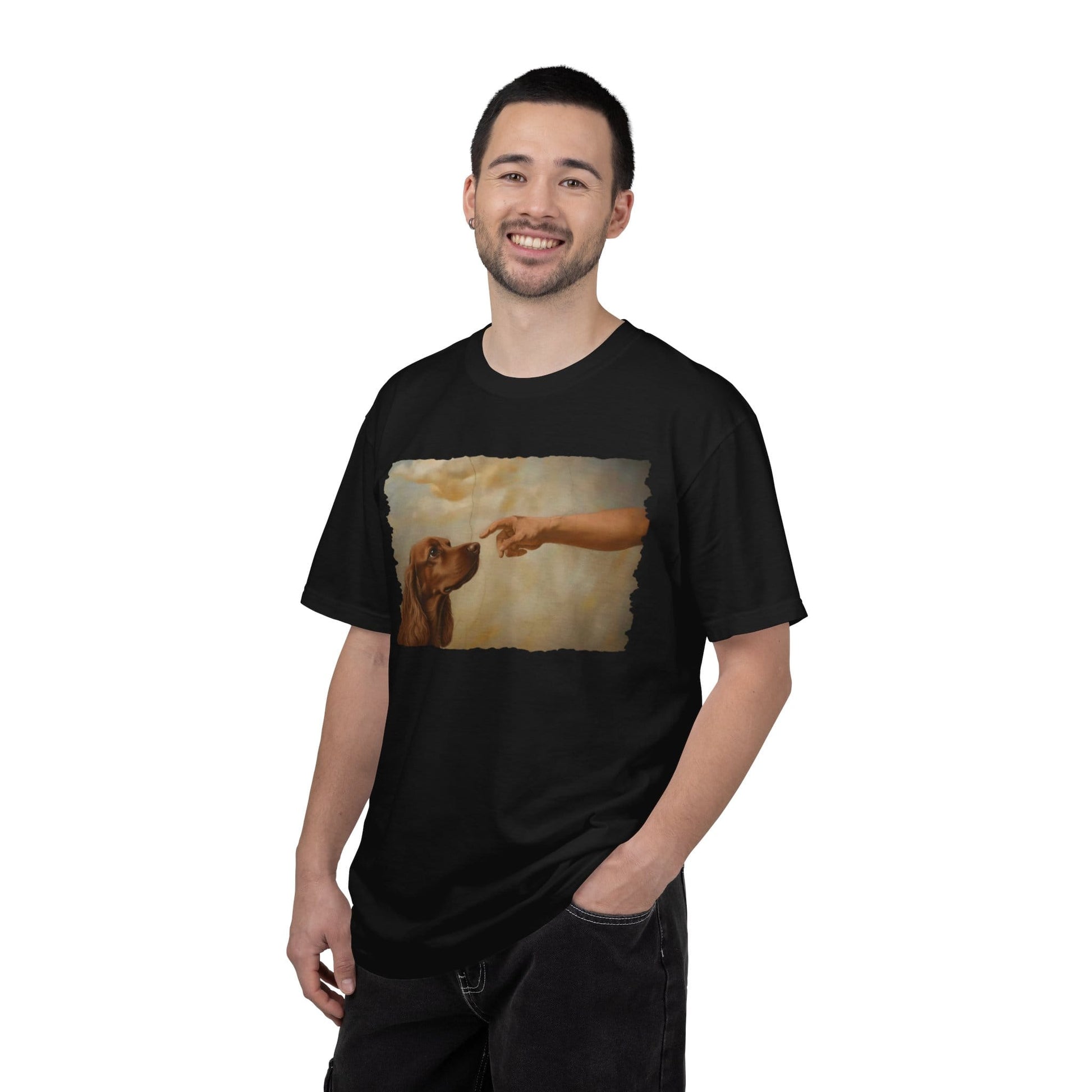 God Creates Red Cocker Spaniel Premium Tee