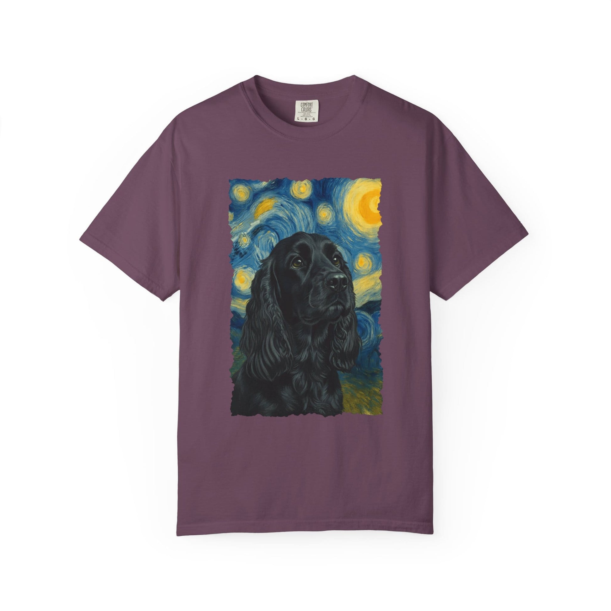 Black Cocker Spaniel van Gogh Premium Tee