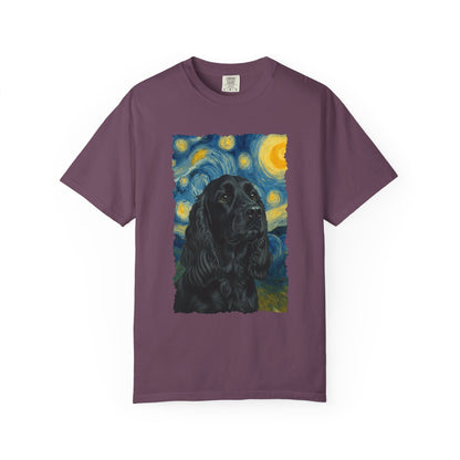 Black Cocker Spaniel van Gogh Premium Tee
