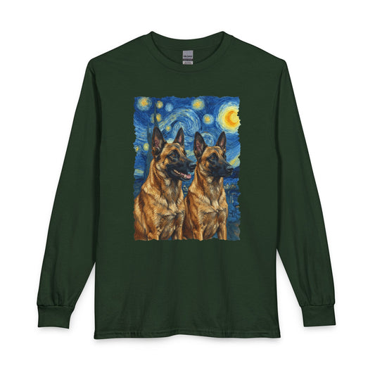 Belgian Malinois Van Gogh Long Sleeve