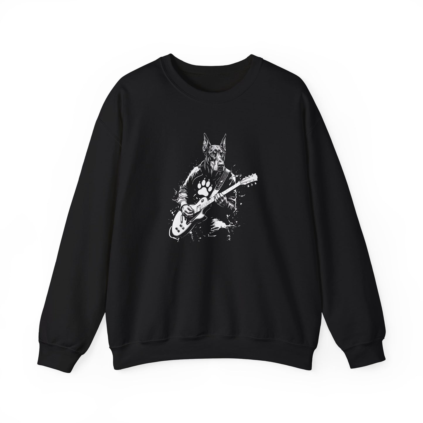 Doberman Guitar Crewneck Sweatshirt