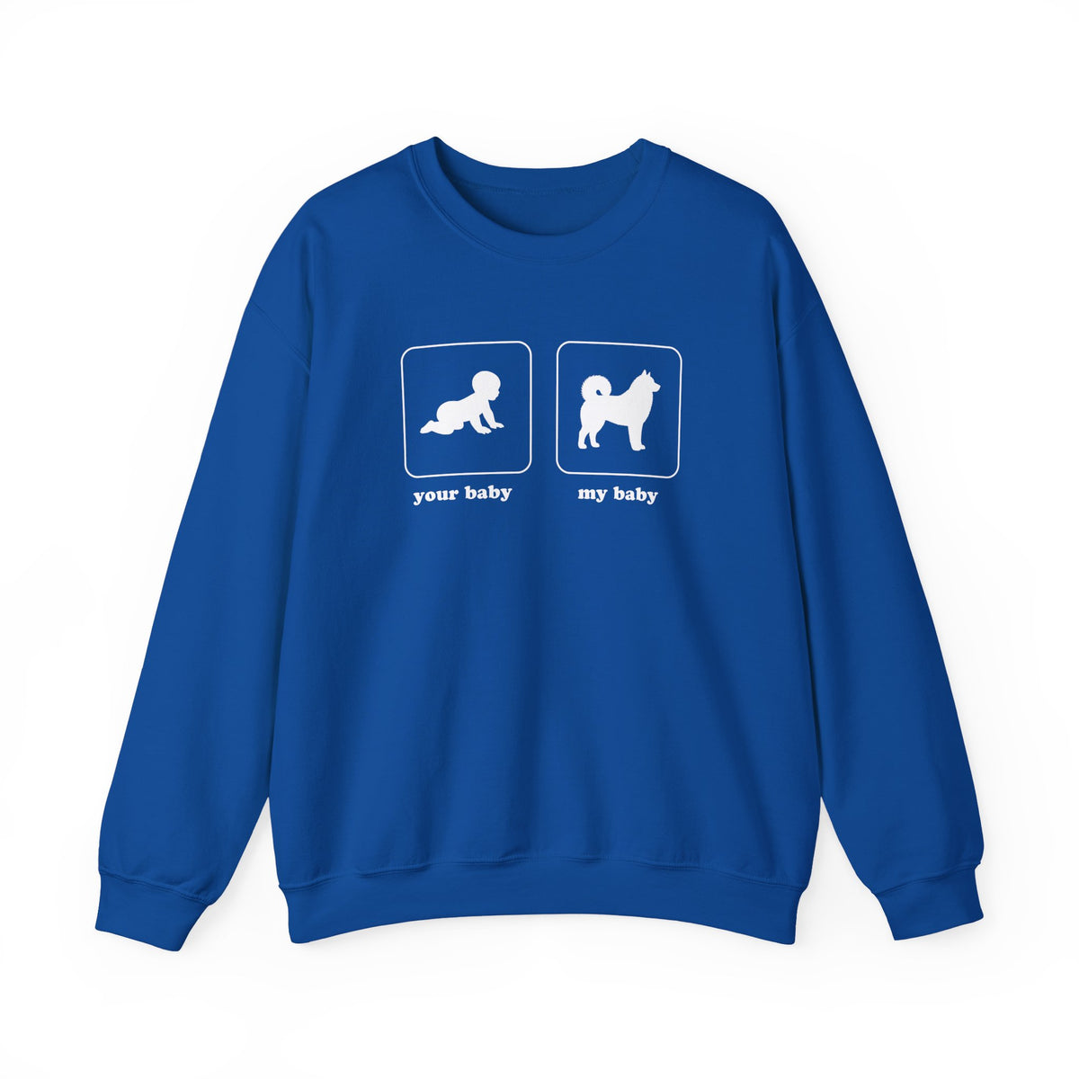 Alaskan Malamute Baby Crewneck Sweatshirt Royal