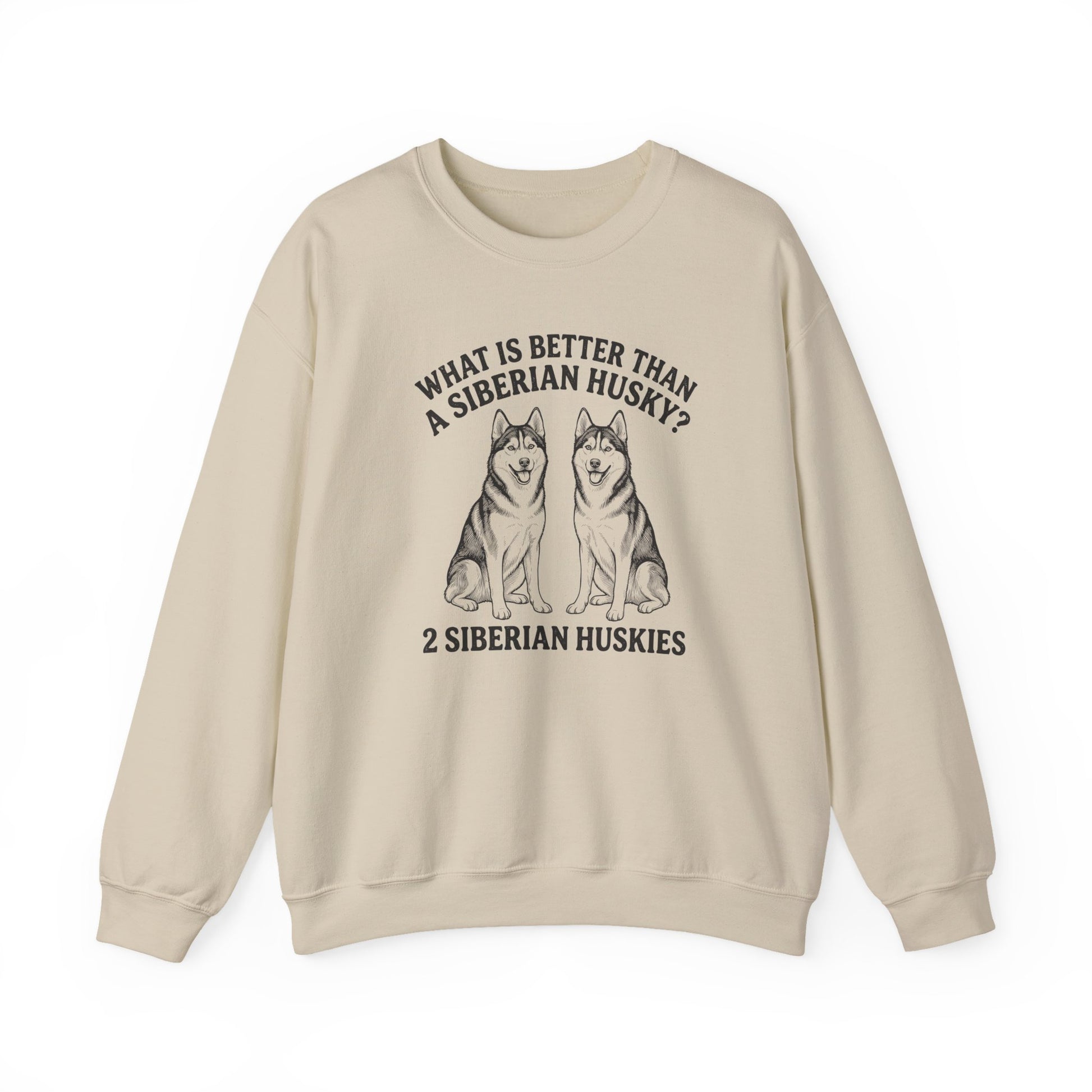 2 Huskies Crewneck Sweatshirt Sand