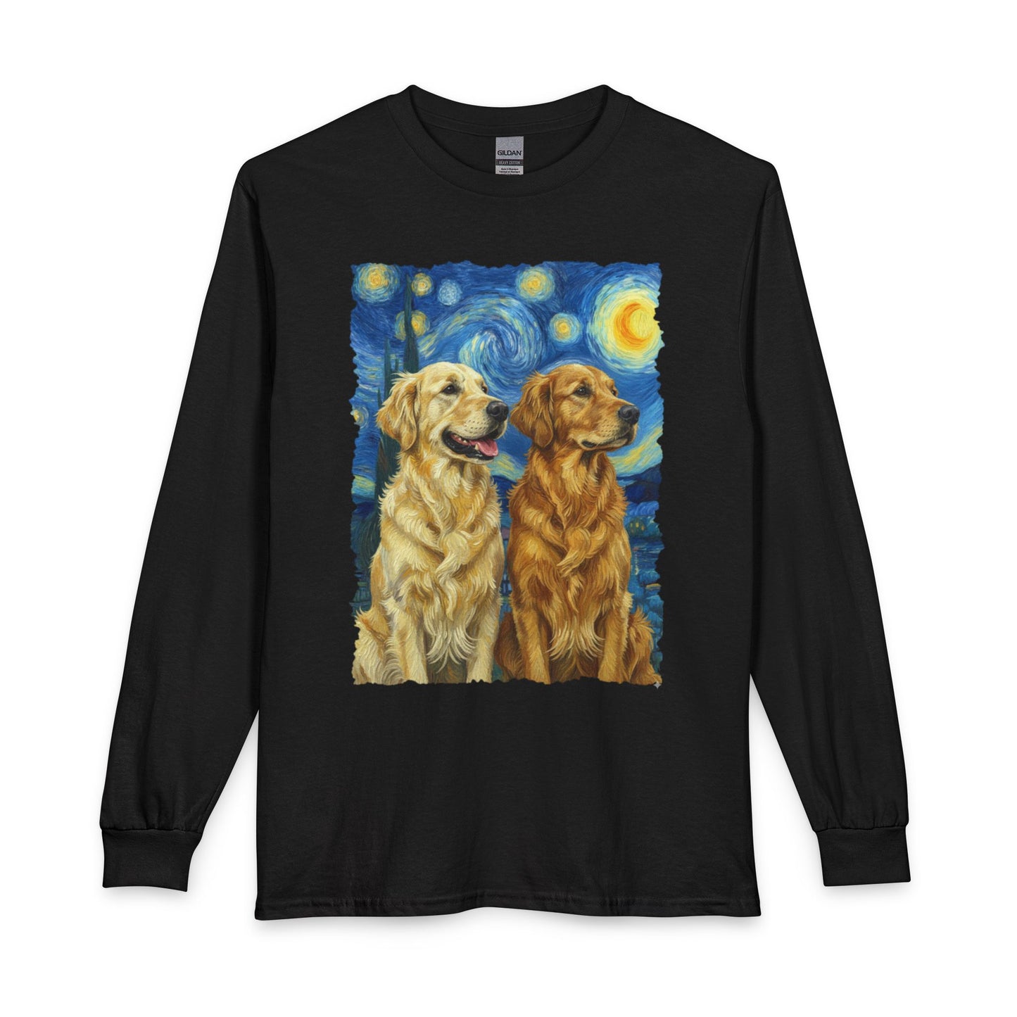 Golden Retriever Starry Night Long Sleeve