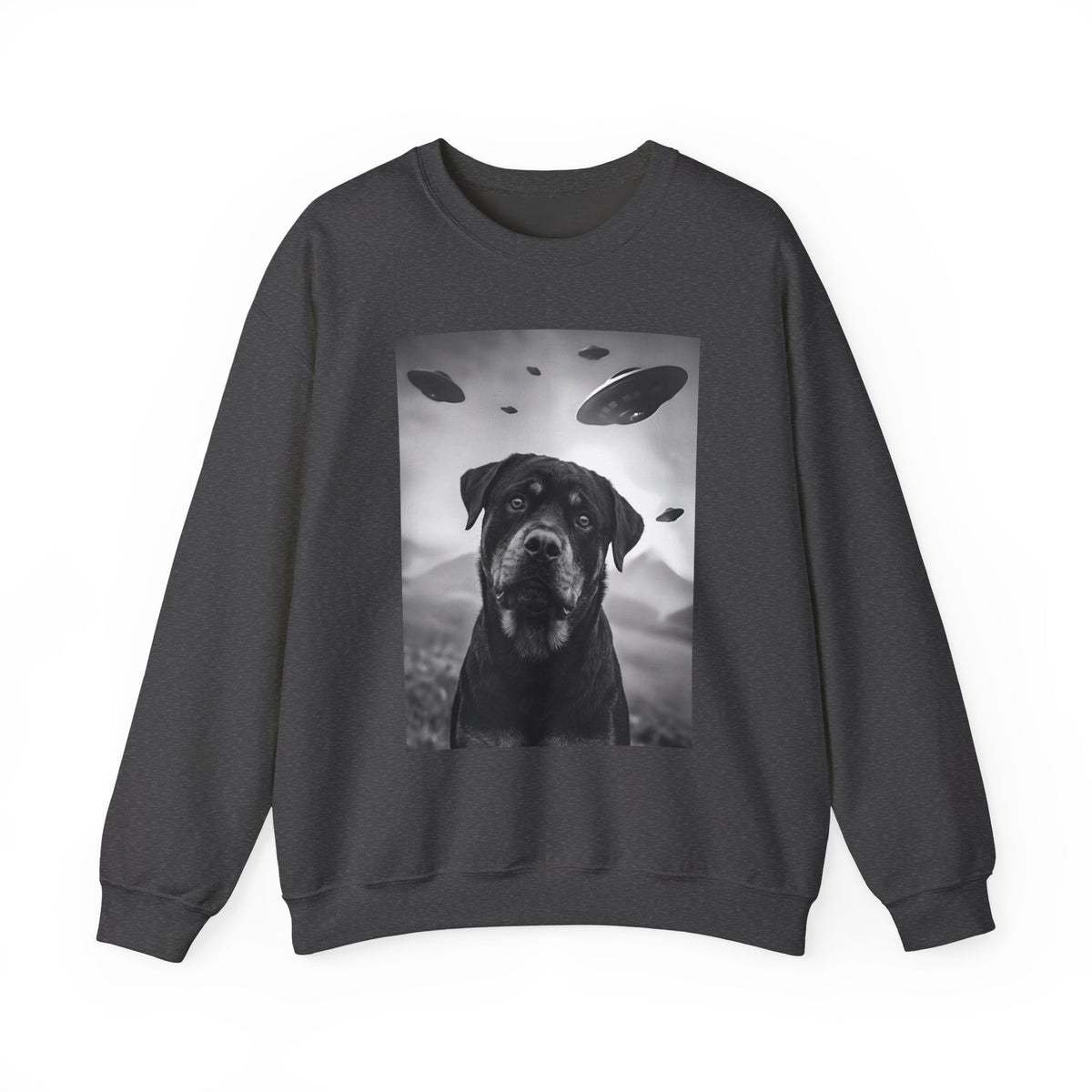 Rottweiler UFO Crewneck Sweatshirt