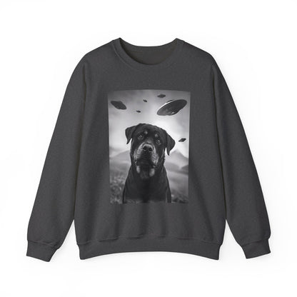 Rottweiler UFO Crewneck Sweatshirt