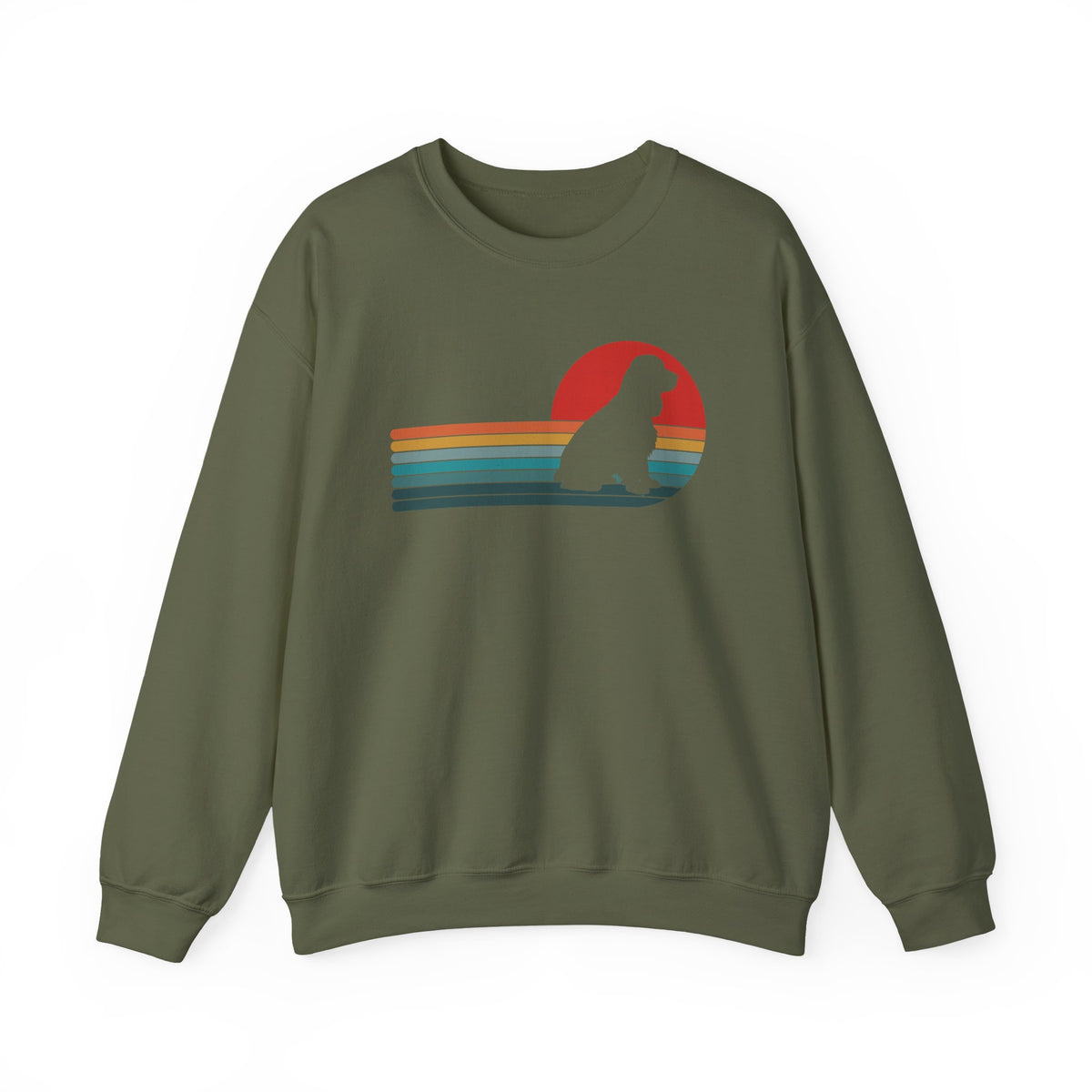 Cocker Spaniel Retro Crewneck Sweatshirt