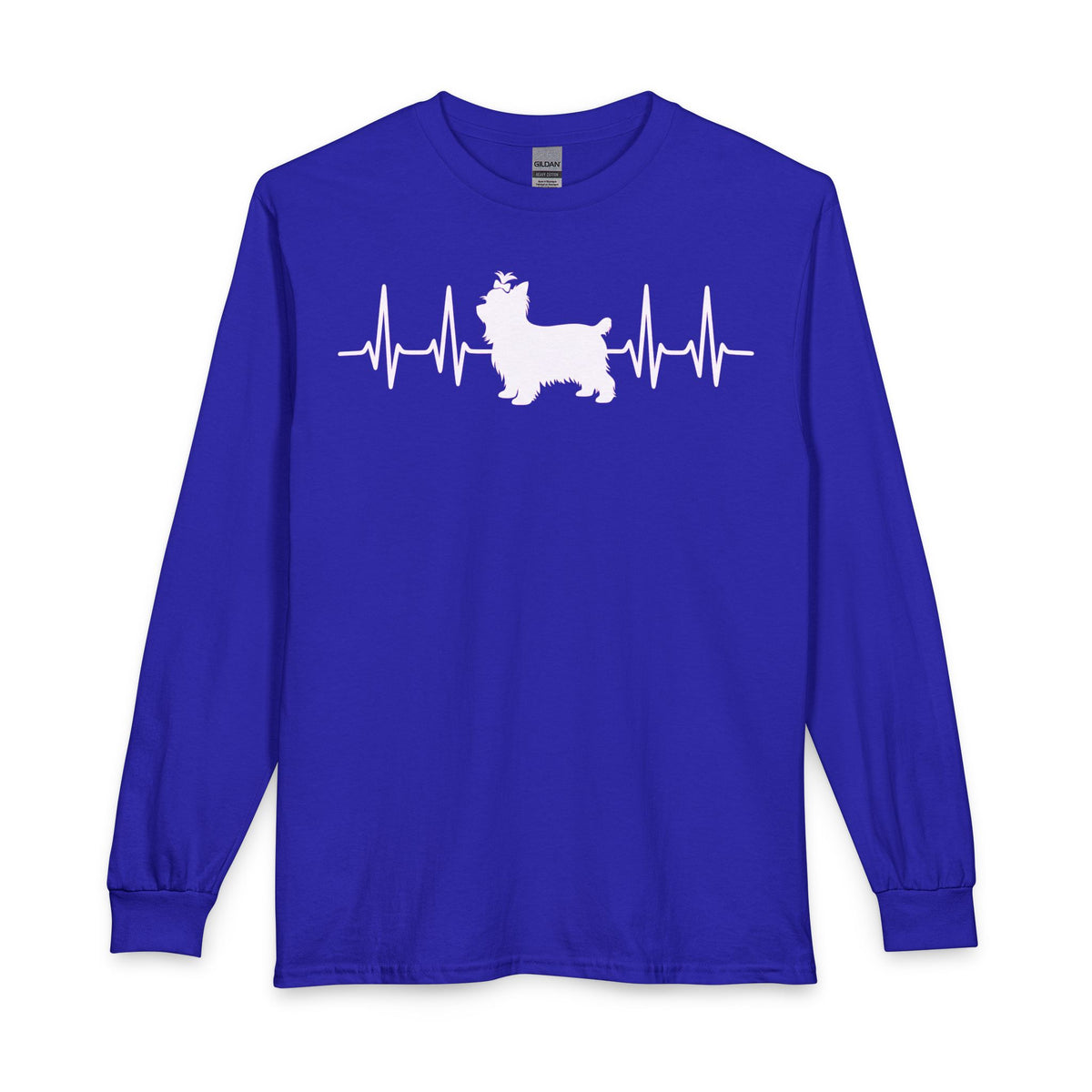 Yorkshire Terrier Heartbeat Long Sleeve Royal