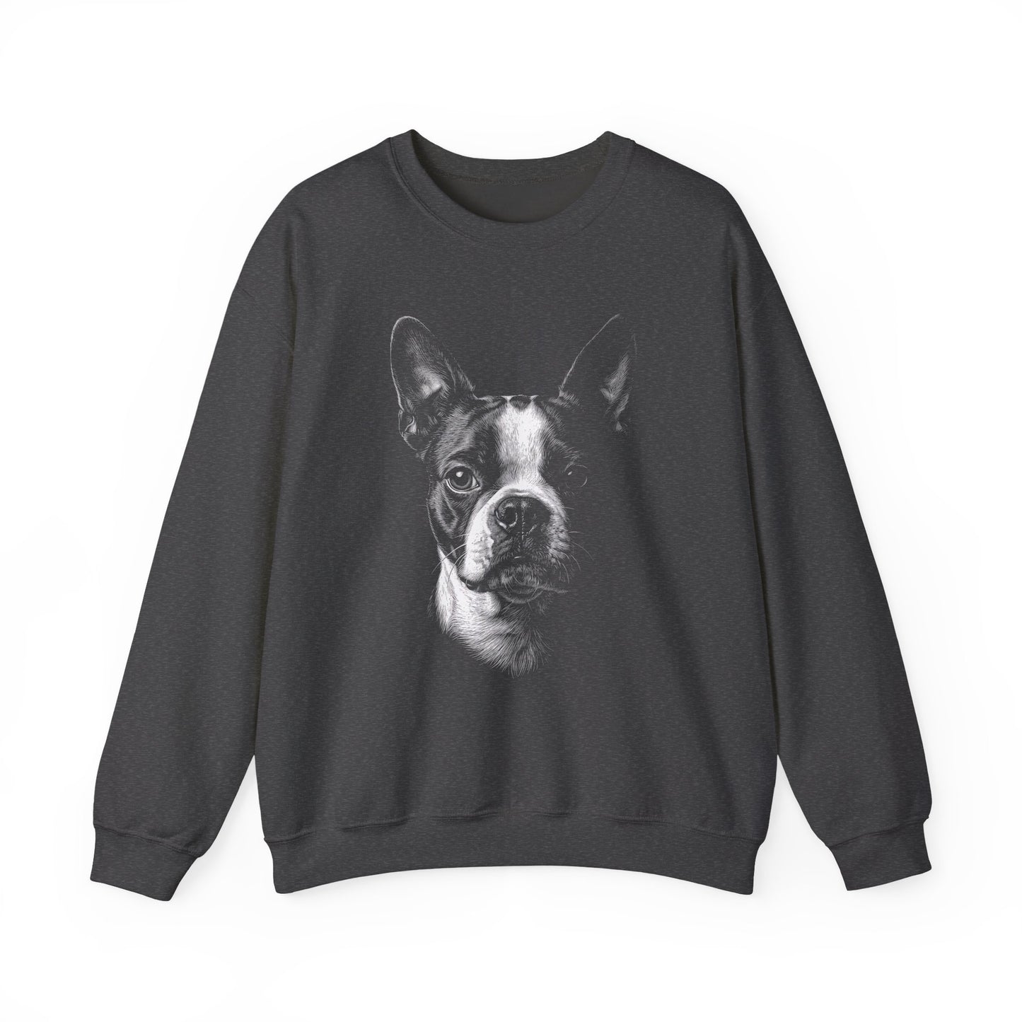 Boston Terrier Portrait Crewneck Sweatshirt