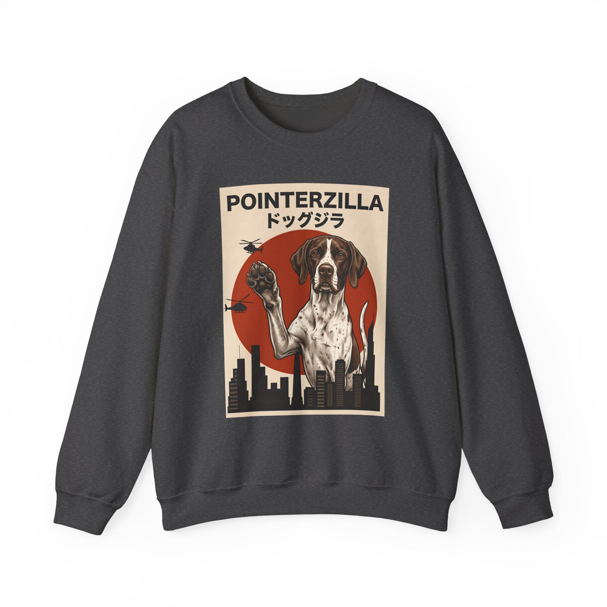 English Pointer Pointerzilla Crewneck Sweatshirt