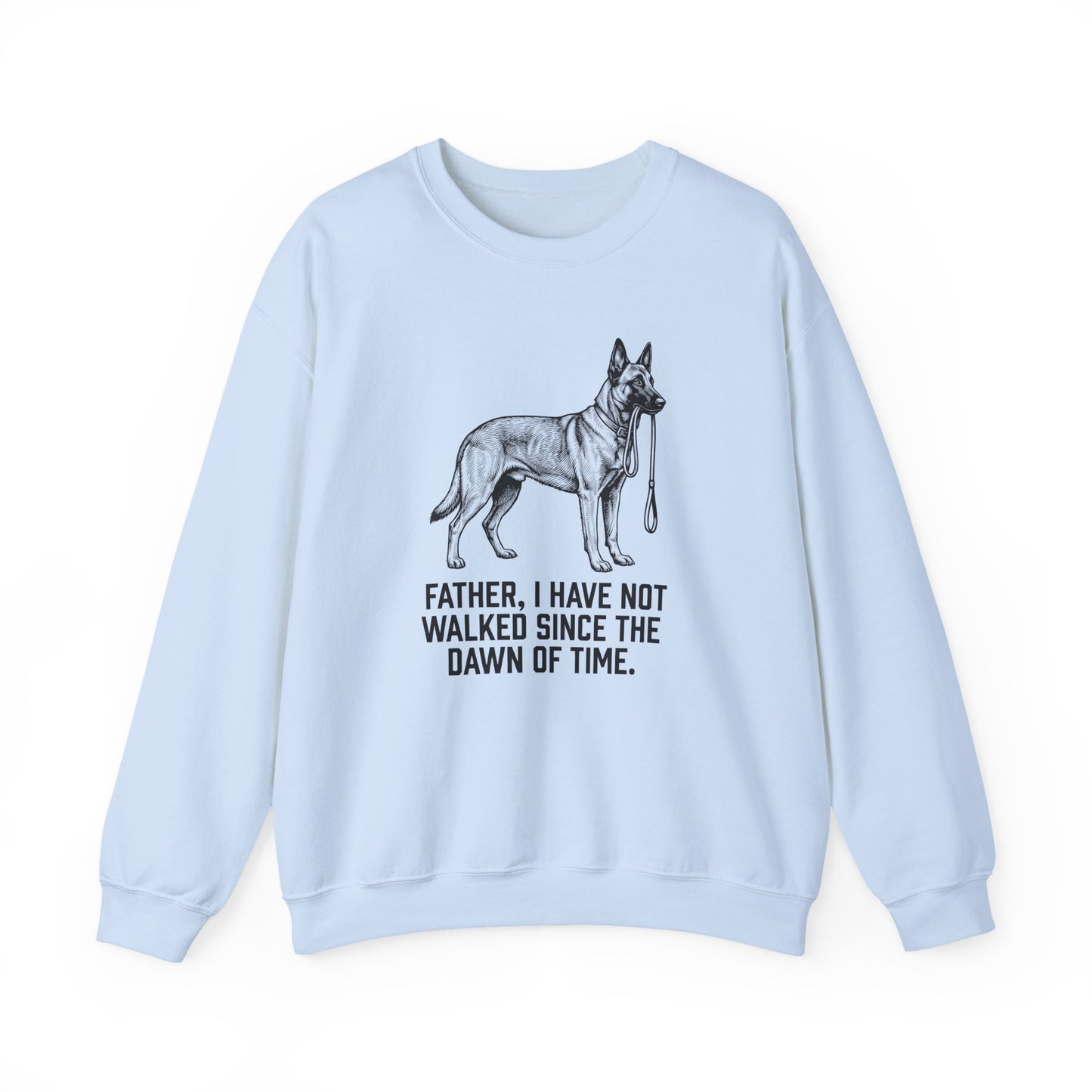 Belgian Malinois Father Walking Crewneck Sweatshirt