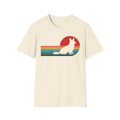 Cardigan Welsh Corgi Retro Sunset