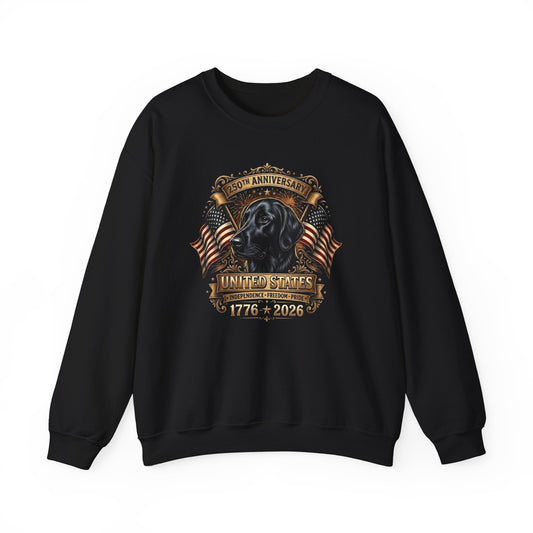 Flat Coated Retriever 250 Years Anniversary Crewneck Sweatshirt