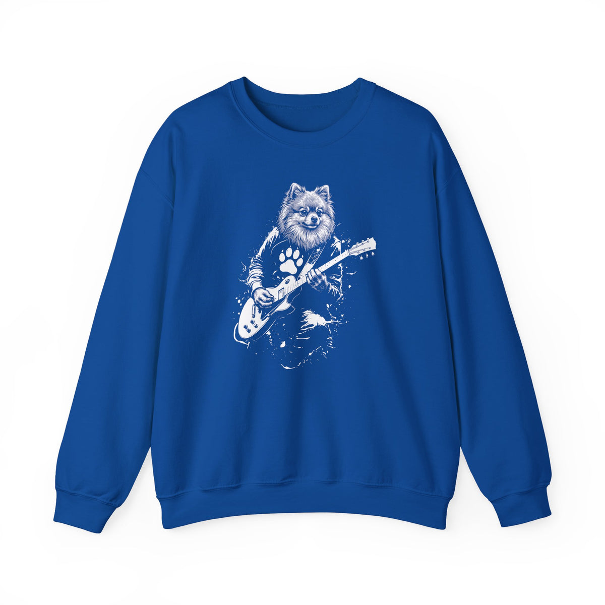 Pomeranian Guitar Crewneck Sweatshirt
